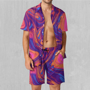 Luminous Mixture Men's Beach Set