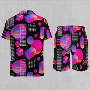 Retro Gradient Men's Beach Set