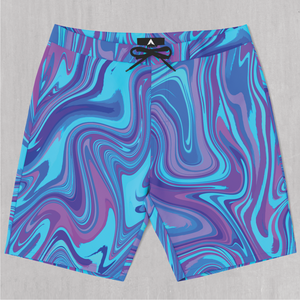 Vapor Drip Board Shorts - Festival Clothing, Rave Outfits, EDM Gear