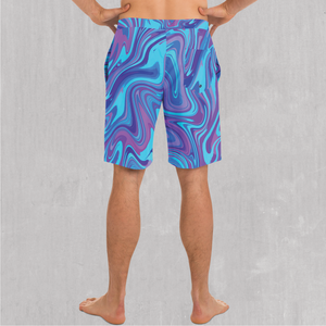 Vapor Drip Board Shorts - Festival Clothing, Rave Outfits, EDM Gear