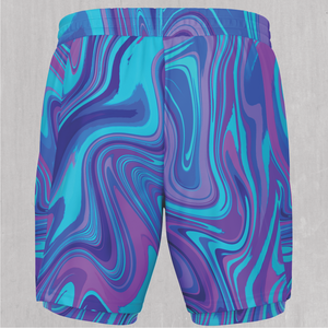 Vapor Drip Men's 2 in 1 Shorts - Festival Clothing, Rave Outfits, EDM Gear