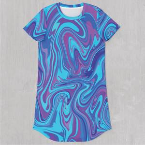 Vapor Drip T-Shirt Dress - Festival Clothing, Rave Outfits, EDM Gear