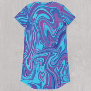 Vapor Drip T-Shirt Dress - Festival Clothing, Rave Outfits, EDM Gear