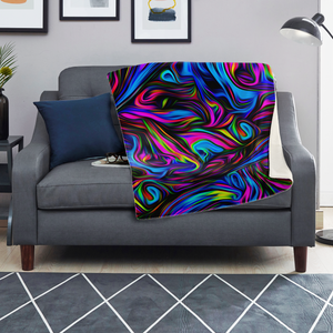 Psychedelic Waves Blanket