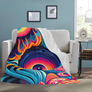 Psychedelic Vortex Blanket