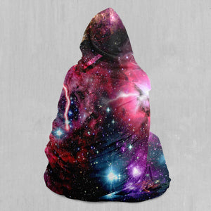 Galaxies Collide Hooded Blanket