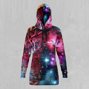 Galaxies Collide Hoodie Dress