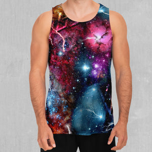 Galaxies Collide Men's Tank Top