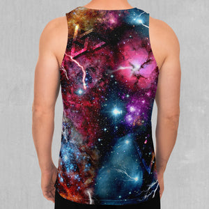 Galaxies Collide Men's Tank Top
