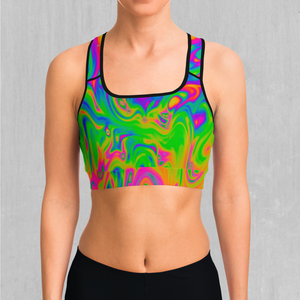 Acid Pool Sports Bra