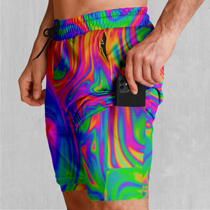 Acid Pool Men's 2 in 1 Shorts