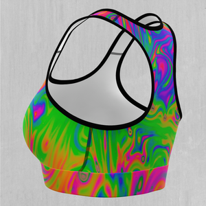 Acid Pool Sports Bra