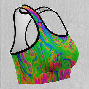 Acid Pool Sports Bra