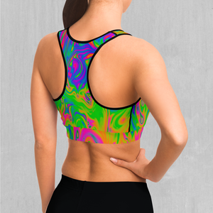 Acid Pool Sports Bra