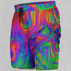 Acid Pool Men's 2 in 1 Shorts