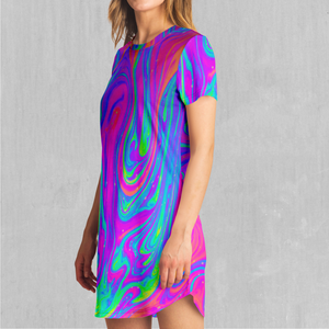 Acidic Drip T-Shirt Dress