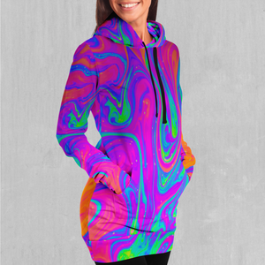 Acidic Drip Hoodie Dress