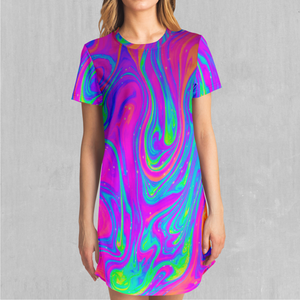 Acidic Drip T-Shirt Dress