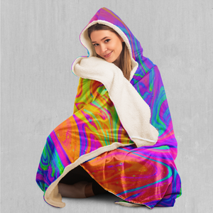 Acidic Drip Hooded Blanket