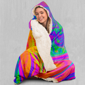Acidic Drip Hooded Blanket