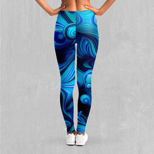 Aqua Pool Leggings - Azimuth Clothing