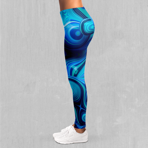 Aqua Pool Leggings - Azimuth Clothing