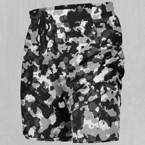 Arctic Camo Men's 2 in 1 Shorts