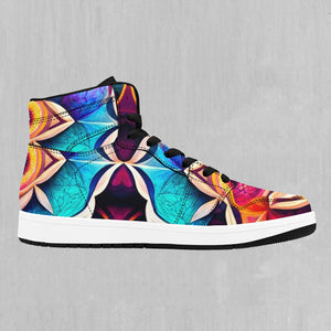 Blossoming Spectrum High Top Sneakers