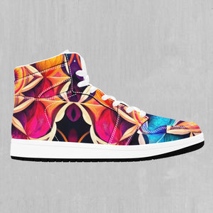 Blossoming Spectrum High Top Sneakers