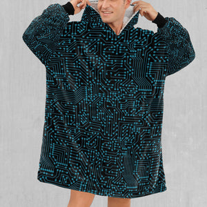 Blue Cybernetic Blanket Hoodie