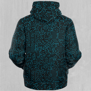 Blue Cybernetic Sherpa Hoodie