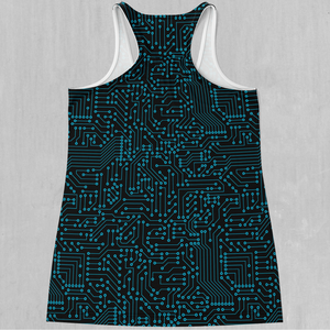Blue Cybernetic Women's Tank Top