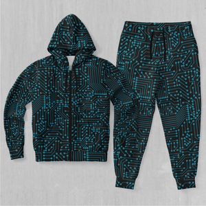 Blue Cybernetic Tracksuit