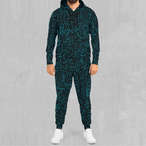 Blue Cybernetic Tracksuit