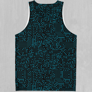 Blue Cybernetic Men's Tank Top