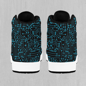 Blue Cybernetic High Top Sneakers