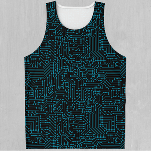 Blue Cybernetic Men's Tank Top