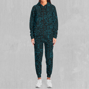 Blue Cybernetic Tracksuit