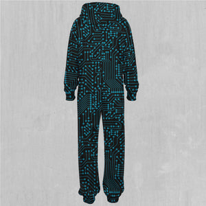 Blue Cybernetic Jumpsuit