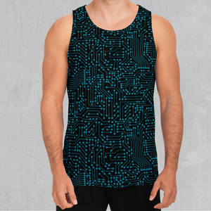 Blue Cybernetic Men's Tank Top