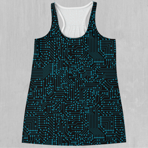 Blue Cybernetic Women's Tank Top