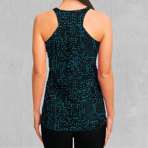 Blue Cybernetic Women's Tank Top