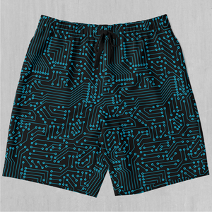 Blue Cybernetic Shorts
