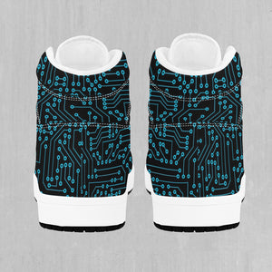 Blue Cybernetic High Top Sneakers