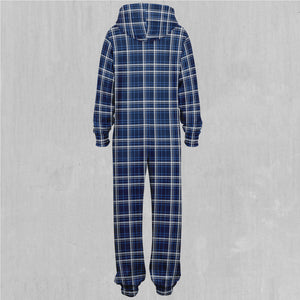 Blue Plaid Jumpsuit