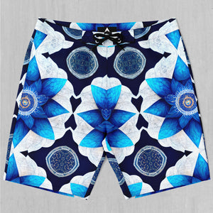 Delphinium Mandala Board Shorts
