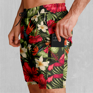 Botanical Men's 2 in 1 Shorts