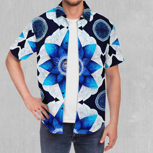 Delphinium Mandala Button Down Shirt