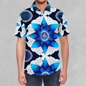 Delphinium Mandala Button Down Shirt
