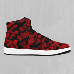 Cardinal Red Camo High Top Sneakers